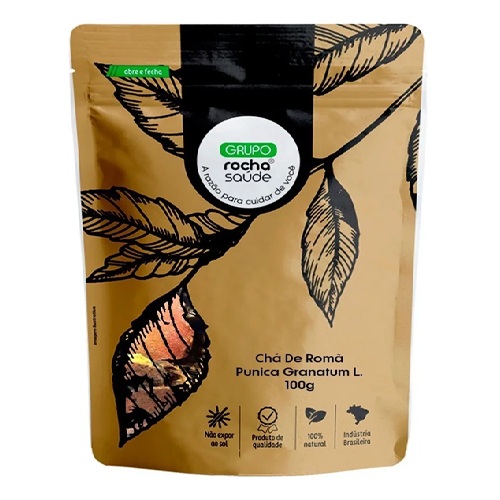 Cha de Romã Natural Grupo Rocha 100g