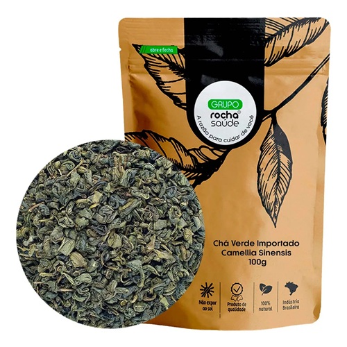 Chá Verde Importado Grupo Rocha 100g